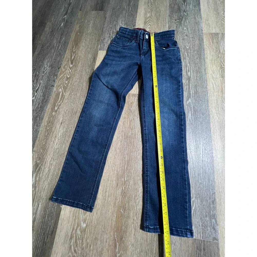 Levi 514 Straight Jeans‎ Kids Size 10 Reg Blue Excellent Adjustable Waist Denim